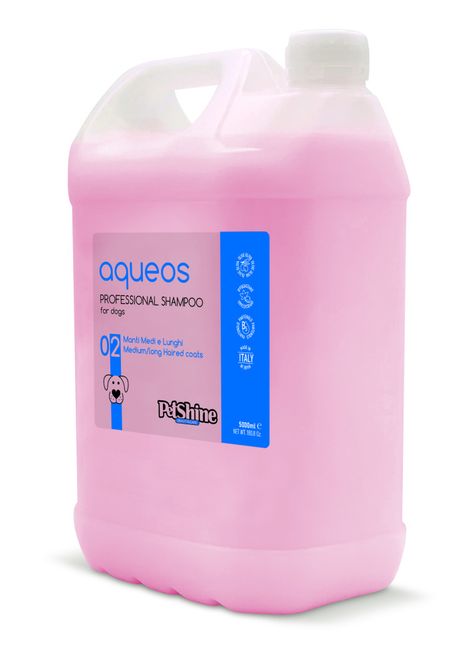 Hovedbilde PetShine Aqueos Sjampo, 5 ltr